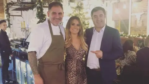 Ricci's Place Michael and Olivia Ricci with businessman Joe Ricotta