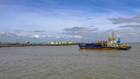 JeanCuomo/Getty Images Ship arriving at Cardiff docks