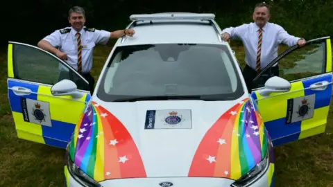 Dorset Police Pride police car