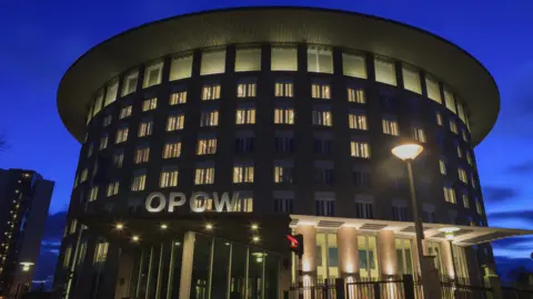 Getty Images The OPCW headquarters in the Netherlands