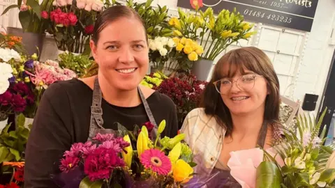 Kirklees Council Lindsay Foster, left, and Jaimie Foster of Lincoln’s Florists