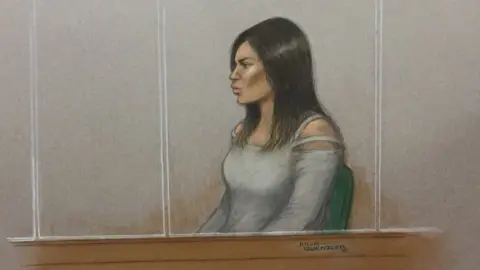 Julia Quenzler Court sketch of Safaa Boular