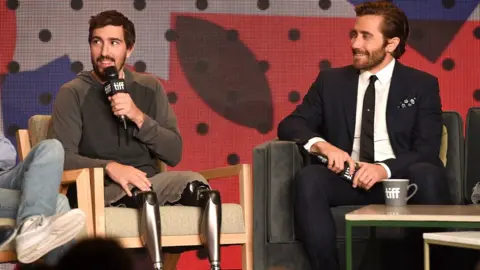 Getty Images Jeff Bauman and Jake Gyllenhaal