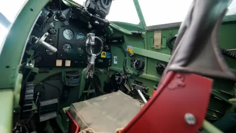 PA Media Spitfire's cockpit