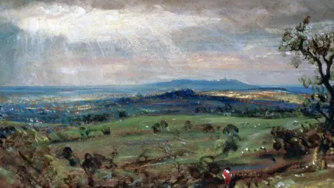 Getty Images Hampstead Heath with Harrow in the Distance', c1821