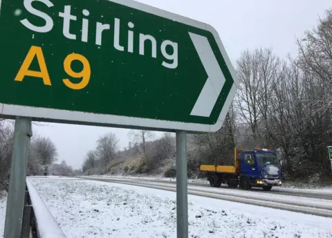 Sign in snow