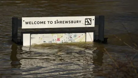 Getty Images Shrewsbury flooding