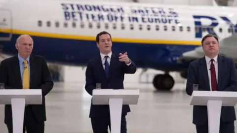 PA Sir Vince Cable, George Osborne, Ed Balls