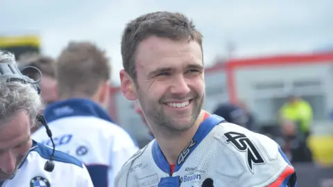 PAcemaker William Dunlop during Tuesday's practice for the North West 200 Road races 2015