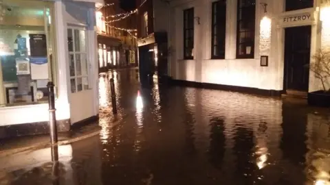 Flooding and high tides in South West