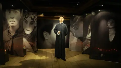 Getty Images Leslie Cheung's waxwork at Madame Tussauds waxworks in Hong Kong