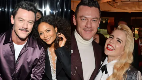 Pascal Le Segretain/Getty Images Luke Evans with Thandie Newton and Paloma Faith