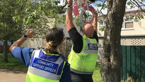 CSO Sarah Mey and Sarg Anthony Moore