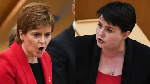 Getty Images Nicola Sturgeon and Ruth Davidson