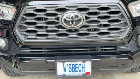 Mike Barnes Licence plate