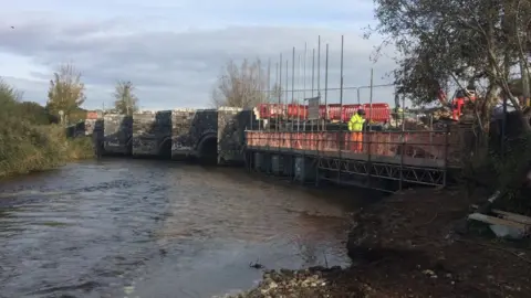 Dorset County Council Wool Bridge repair works