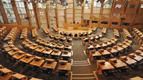 Getty Images Scottish Parliament debating chamber