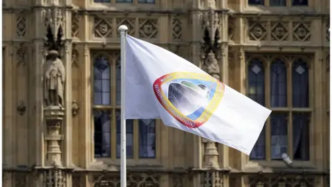 PA Media Windrush flag