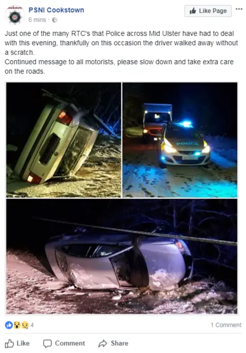 PSNI/Facebook Police Facebook post