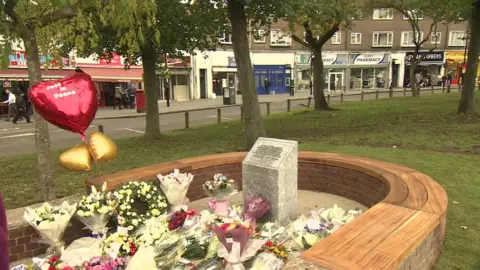 BBC Plinth and new communal area in New Addington