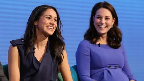 Getty Images Meghan Markle and the Duchess of Cambridge