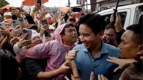 Getty Images Move Forward's leader Pita Limjaroenrat