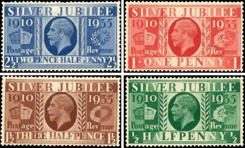 Royal Mail Group Ltd/The Postal Museum George V Silver Jubilee stamps