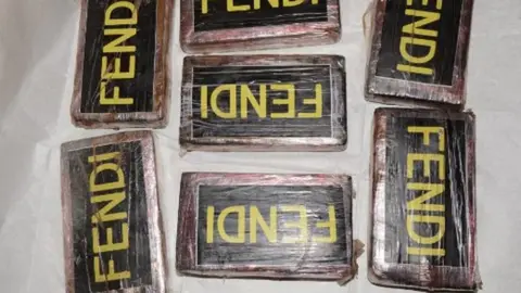 SW ROCU Kilo blocks of cocaine marked with the word 'Fendi'