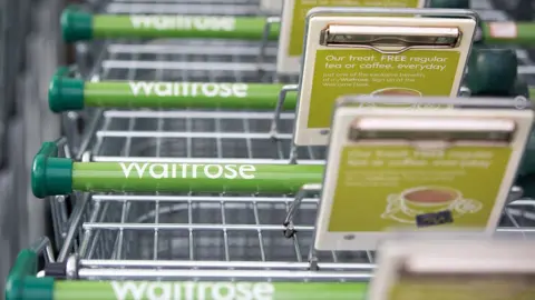 Getty Images Waitrose trolleys