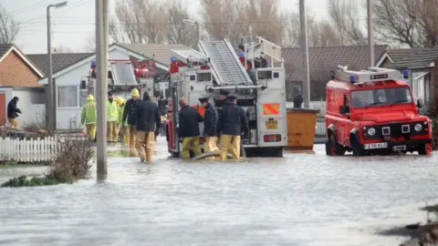 Getty Images Flooding in Towyn