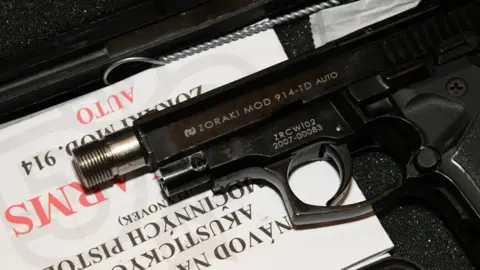 National Crime Agency Zoraki handgun