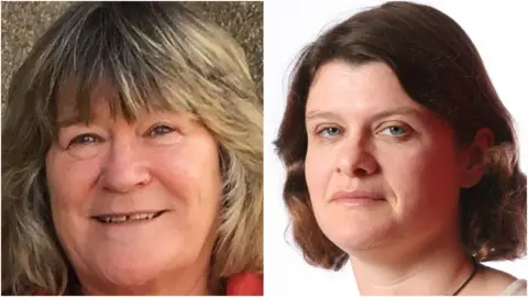 BBC/Labour Party Kate Ramsden (left) and Sally Gimson (right)