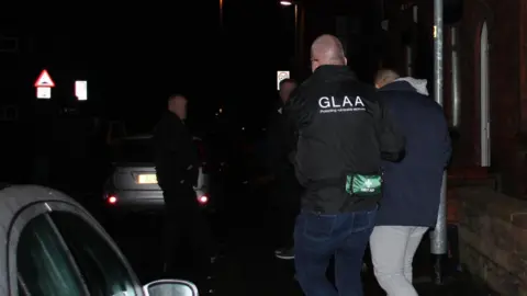 GLAA Raids were carried out at two properties in Oldham, Greater Manchester earlier