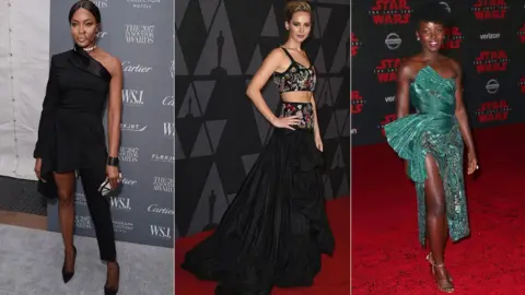 Getty Images Naomi Campbell, Jennifer Lawrence, Lupita Nyong'o