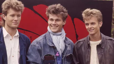 Getty Images Mags Furuholmen, Morten Harket, Pal Waaktaar (a-ha) in 1987