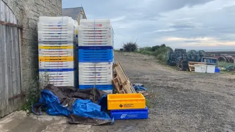 Fishering equipment at Boulmer