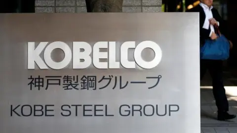 Reuters Kobe Steel sign