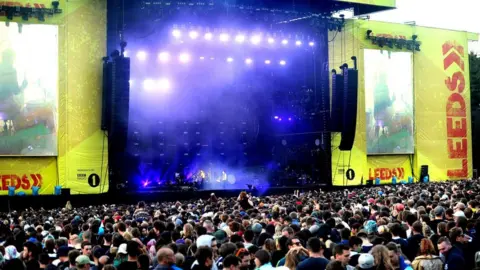 Getty Images The Leeds Festival stage