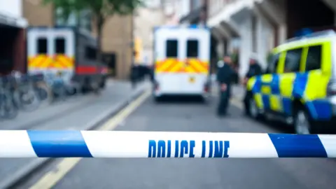 Getty Images Police tape at a crime scene (stock image)