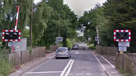 Google New Rackheath level crossing