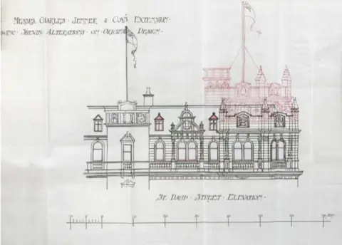 AAA United Rooftop addition - the original design for South Andrew Square corner