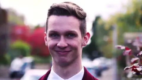 Stroke Association Neil has managed to return to school though he still struggles to speak