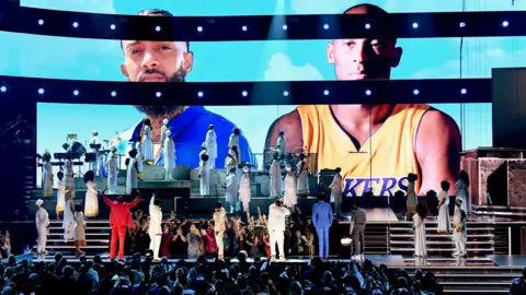 Getty Images Nipsey Hussle tribute