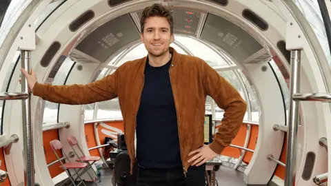 BBC Greg James at a BBC Sounds launch at the London Eye in November