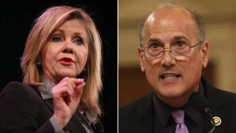 Getty Images Marsha Blackburn (L) and Tom Marino