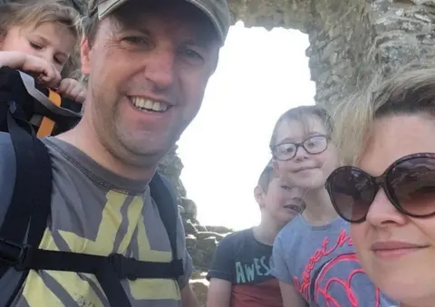 Jonathan Edwards MP Jonathan Edwards with his wife and children