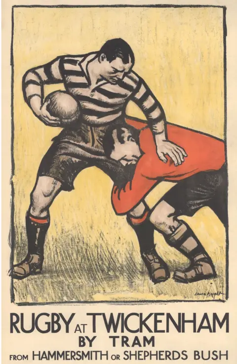 Museum of Transport/Laura Knight Rugby advert