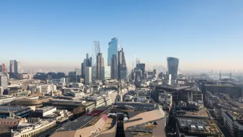 Miller Hare City of London skyline with planned skyscraper (artist's impression)