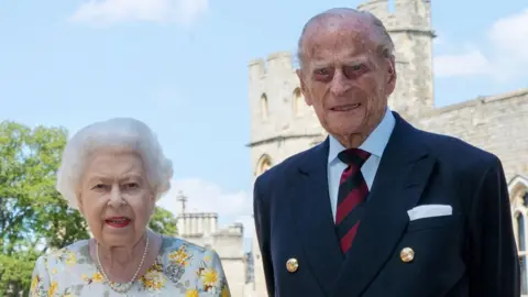 PA Media The Queen and Prince Philip