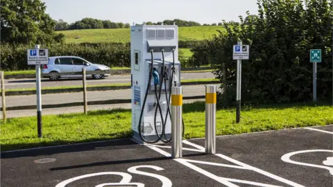 Getty Images An electric car charging point